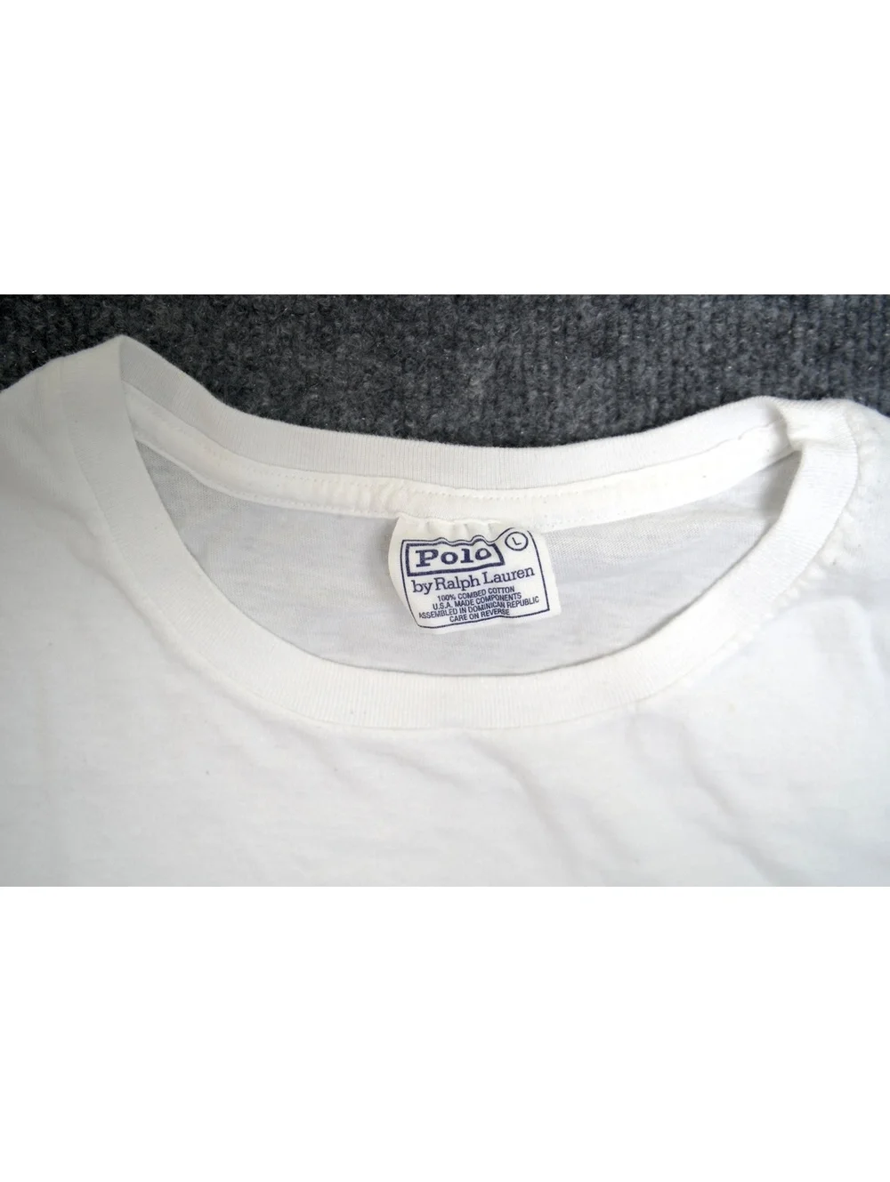 Men’s Ralph Lauren White T-Shirt Size- L
